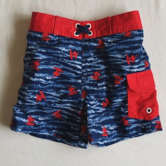 mick mack rash guard & swim trunks matching set 2T toddler boys - Picture 5 of 8